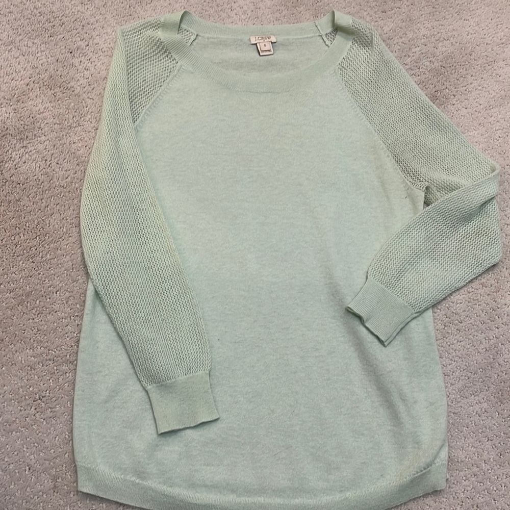 J. Crew Mint Green Merino Wool Sweater